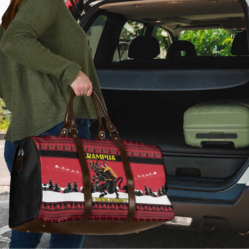 Austria Christmas Travel Bag Krampus You Were Naughty - Wonder Print Shop