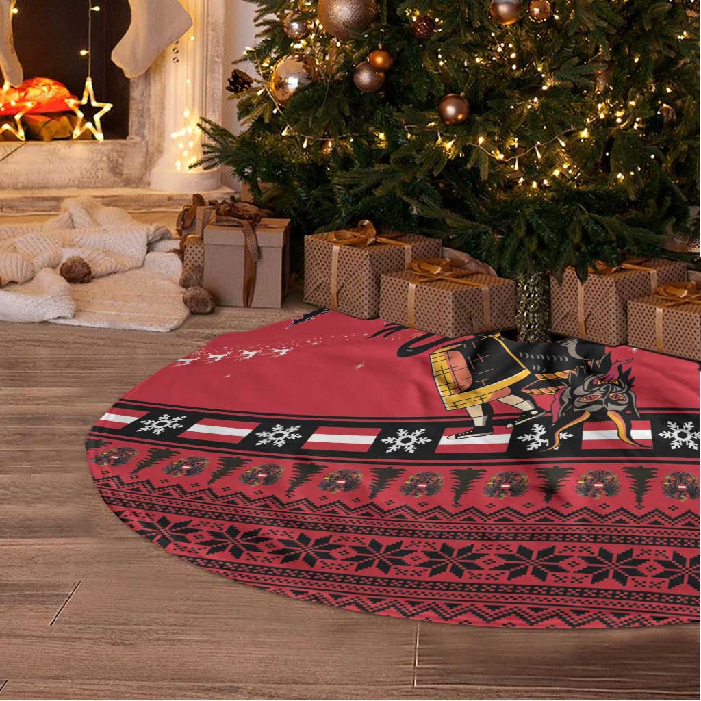 Austria Christmas Tree Skirt Krampus You Were Naughty - Wonder Print Shop