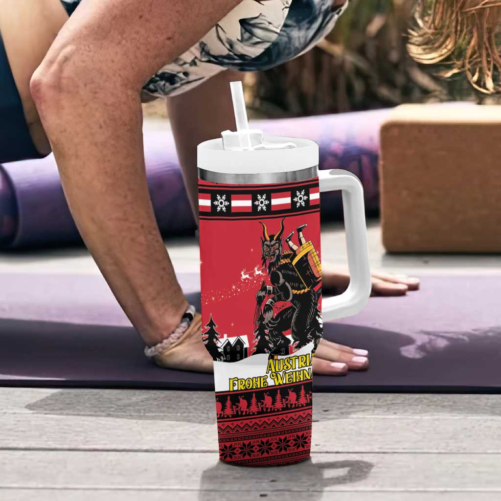 Austria Christmas Tumbler With Handle Krampus You Were Naughty - Wonder Print Shop
