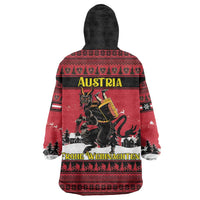 Austria Christmas Wearable Blanket Hoodie Krampus You Were Naughty - Wonder Print Shop