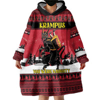 Austria Christmas Wearable Blanket Hoodie Krampus You Were Naughty - Wonder Print Shop