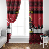 Austria Christmas Window Curtain Krampus You Were Naughty - Wonder Print Shop