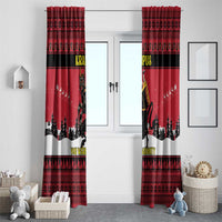 Austria Christmas Window Curtain Krampus You Were Naughty - Wonder Print Shop