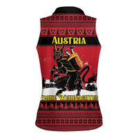 Austria Christmas Women Sleeveless Polo Shirt Krampus You Were Naughty - Wonder Print Shop