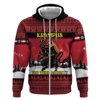 Austria Christmas Zip Hoodie Krampus You Were Naughty - Wonder Print Shop