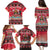 Personalized Trinidad and Tobago Christmas Family Matching Puletasi and Hawaiian Shirt Coat Of Arms Seamless Pattern - Wonder Print Shop