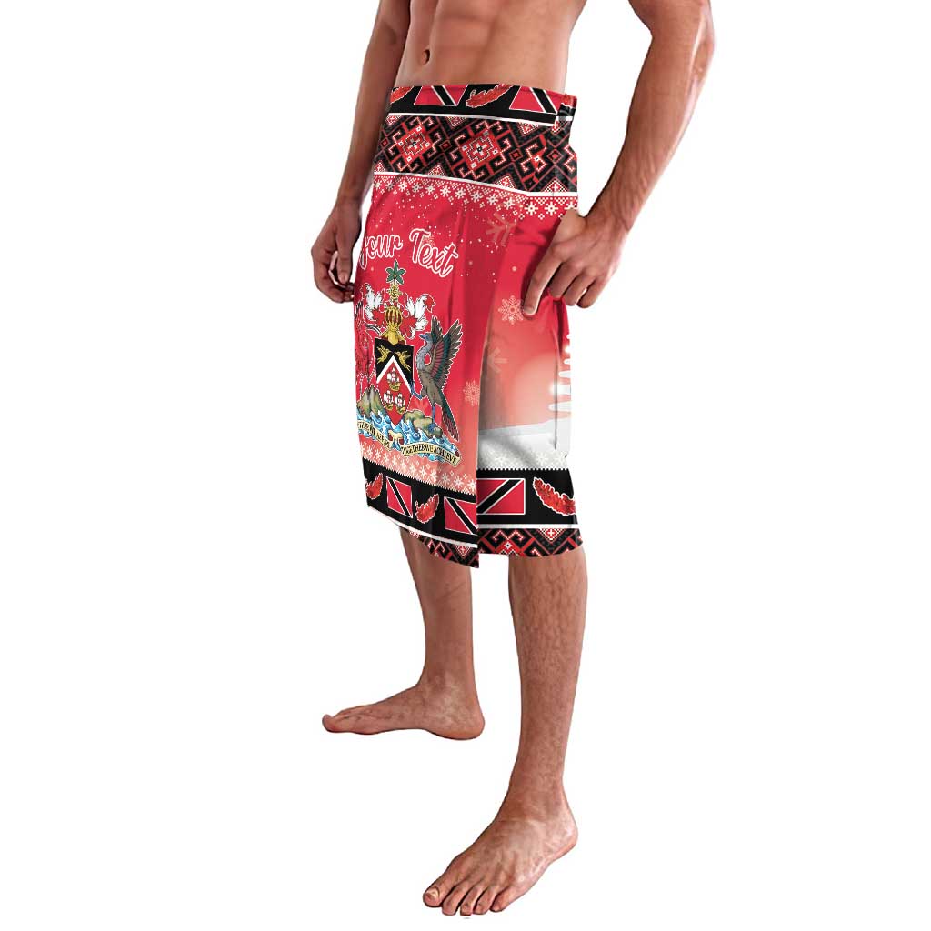 Personalized Trinidad and Tobago Christmas Lavalava Coat Of Arms Seamless Pattern - Wonder Print Shop