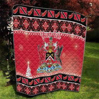 Personalized Trinidad and Tobago Christmas Quilt Coat Of Arms Seamless Pattern - Wonder Print Shop