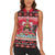 Personalized Trinidad and Tobago Christmas Women Sleeveless Polo Shirt Coat Of Arms Seamless Pattern - Wonder Print Shop