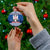 Personalized Serbia Christmas Ceramic Ornament Coat Of Arms - Blue Version - Wonder Print Shop