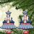 Personalized Serbia Christmas Ceramic Ornament Coat Of Arms - Blue Version - Wonder Print Shop
