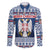 Personalized Serbia Christmas Family Matching Off The Shoulder Long Sleeve Dress and Hawaiian Shirt Coat Of Arms - Blue Version - Wonder Print Shop