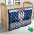 Personalized Serbia Christmas Quilt Coat Of Arms - Blue Version - Wonder Print Shop