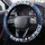 Serbia Christmas Steering Wheel Cover Coat Of Arms - Blue Version - Wonder Print Shop