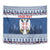 Personalized Serbia Christmas Tapestry Coat Of Arms - Blue Version - Wonder Print Shop