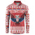 Personalized Serbia Christmas Button Sweatshirt Double-Headed Eagle - Red Version - Wonder Print Shop