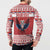 Personalized Serbia Christmas Button Sweatshirt Double-Headed Eagle - Red Version - Wonder Print Shop