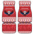 Personalized Serbia Christmas Car Mats Double-Headed Eagle - Red Version - Wonder Print Shop