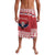 Personalized Serbia Christmas Lavalava Double-Headed Eagle - Red Version - Wonder Print Shop