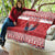 Personalized Serbia Christmas Quilt Double-Headed Eagle - Red Version - Wonder Print Shop