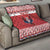 Personalized Serbia Christmas Quilt Double-Headed Eagle - Red Version - Wonder Print Shop