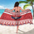 Personalized Serbia Christmas Sarong Double-Headed Eagle - Red Version - Wonder Print Shop