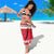 Personalized Trinidad and Tobago Christmas Sarong Scarlet Ibis with Chaconia Flowers - Wonder Print Shop