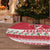Personalized Trinidad and Tobago Christmas Tree Skirt Scarlet Ibis with Chaconia Flowers - Wonder Print Shop