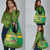 Personalized Brazil Turdus Rufiventris Christmas Grocery Bag Golden Trumpet Tree