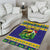 Personalized Brazil Christmas Area Rug Toco Toucan with Brazil Flag - Wonder Print Shop