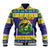 Personalized Brazil Christmas Baseball Jacket Toco Toucan with Brazil Flag - Wonder Print Shop