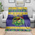 Personalized Brazil Christmas Blanket Toco Toucan with Brazil Flag