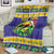 Personalized Brazil Christmas Blanket Toco Toucan with Brazil Flag