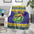 Personalized Brazil Christmas Blanket Toco Toucan with Brazil Flag