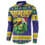 Personalized Brazil Christmas Button Sweatshirt Toco Toucan with Brazil Flag - Wonder Print Shop