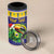 Personalized Brazil Christmas 4 in 1 Can Cooler Tumbler Toco Toucan with Brazil Flag - Wonder Print Shop