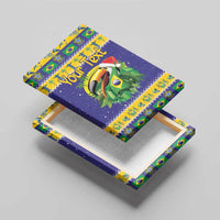 Personalized Brazil Christmas Canvas Wall Art Toco Toucan with Brazil Flag - Wonder Print Shop