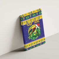 Personalized Brazil Christmas Canvas Wall Art Toco Toucan with Brazil Flag - Wonder Print Shop