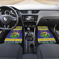 Personalized Brazil Christmas Car Mats Toco Toucan with Brazil Flag - Wonder Print Shop