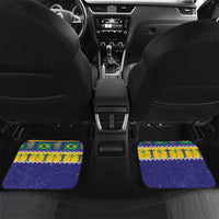 Personalized Brazil Christmas Car Mats Toco Toucan with Brazil Flag - Wonder Print Shop