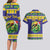 Personalized Brazil Christmas Couples Matching Long Sleeve Bodycon Dress and Hawaiian Shirt Toco Toucan with Brazil Flag - Wonder Print Shop