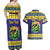 Personalized Brazil Christmas Couples Matching Off Shoulder Maxi Dress and Hawaiian Shirt Toco Toucan with Brazil Flag - Wonder Print Shop
