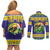 Personalized Brazil Christmas Couples Matching Off Shoulder Short Dress and Long Sleeve Button Shirt Toco Toucan with Brazil Flag - Wonder Print Shop