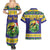 Personalized Brazil Christmas Couples Matching Summer Maxi Dress and Hawaiian Shirt Toco Toucan with Brazil Flag - Wonder Print Shop