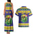 Personalized Brazil Christmas Couples Matching Tank Maxi Dress and Hawaiian Shirt Toco Toucan with Brazil Flag - Wonder Print Shop