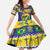 Personalized Brazil Christmas Family Matching Long Sleeve Bodycon Dress and Hawaiian Shirt Toco Toucan with Brazil Flag - Wonder Print Shop