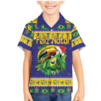 Personalized Brazil Christmas Family Matching Mermaid Dress and Hawaiian Shirt Toco Toucan with Brazil Flag - Wonder Print Shop