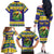 Personalized Brazil Christmas Family Matching Off The Shoulder Long Sleeve Dress and Hawaiian Shirt Toco Toucan with Brazil Flag - Wonder Print Shop