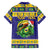 Personalized Brazil Christmas Family Matching Off The Shoulder Long Sleeve Dress and Hawaiian Shirt Toco Toucan with Brazil Flag - Wonder Print Shop