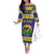 Personalized Brazil Christmas Family Matching Off The Shoulder Long Sleeve Dress and Hawaiian Shirt Toco Toucan with Brazil Flag - Wonder Print Shop